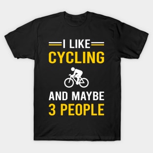 3 People Cycling Cycle Cyclist T-Shirt